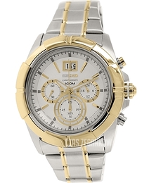 Seiko Chronograph Srebrny/Stal w odcieniu złota Ø44 mm SPC104