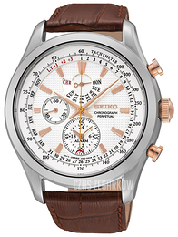 Seiko Biały/Skóra Ø45 mm SPC129P1