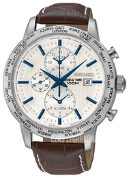 Seiko Srebrny/Skóra Ø43 mm SPL051P1