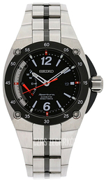 Seiko Sportura Czarny/Stal Ø47 mm SRG005