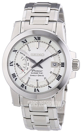 Seiko Premier Biały/Stal Ø42 mm SRG007P1