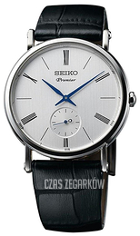 Seiko Premier Srebrny/Skóra Ø38 mm SRK035P1