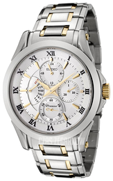 Seiko Premier Srebrny/Pozlacana Ø40 mm SRL032