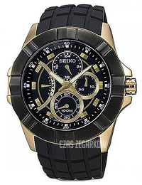 Seiko Chronograph Czarny/Guma Ø44 mm SRL070P1