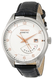 Seiko Biały/Skóra Ø42 mm SRN049