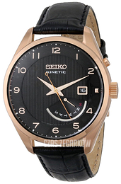 Seiko Czarny/Skóra Ø44 mm SRN054