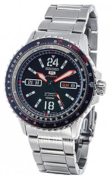 Seiko Czarny/Stal Ø45 mm SRP353