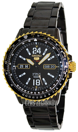 Seiko 5 Czarny/Stal Ø44 mm SRP356