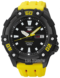 Seiko 5 Czarny/Guma Ø46 mm SRP509