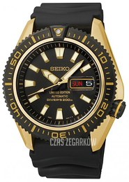 Seiko Divers Czarny/Guma Ø43 mm SRP510