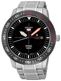 Seiko 5 Czarny/Stal Ø45 mm SRP567