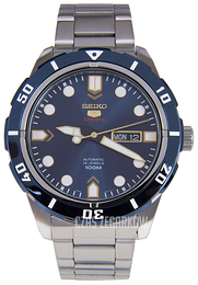 Seiko 5 Niebieski/Stal Ø45 mm SRP677