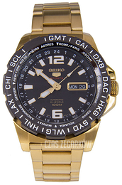 Seiko 5 Czarny/Stal w odcieniu złota Ø46 mm SRP690