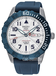 Seiko 5 Biały/Guma Ø44 mm SRP785K1