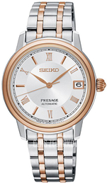 Seiko Presage Srebrny/Stal w kolorze różowego złota Ø34.2 mm SRP856J1