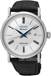 Seiko Srebrny/Skóra Ø40.6 mm SRPA17J2