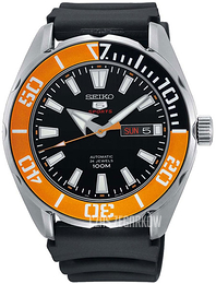 Seiko 5 Czarny/Guma Ø45 mm SRPC59K1