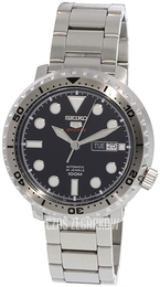 Seiko 5 Czarny/Stal Ø45 mm SRPC61K1