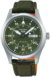 Seiko 5 Zielony/Skóra Ø39.4 mm SRPH29K1