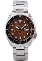 Seiko 5 Sports Skeleton Dial Brązowy/Stal Ø43 mm SRPJ47K1
