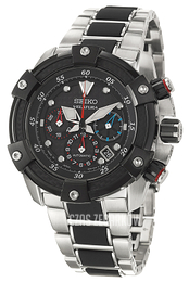 Seiko Czarny/Stal Ø45 mm SRQ001