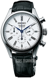Seiko Presage Biały/Skóra Ø42 mm SRQ023J1
