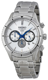 Seiko Chronograph Srebrny/Stal Ø43 mm SRW033P1
