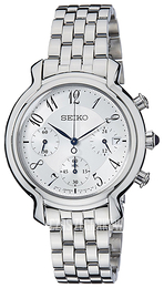 Seiko Chronograph Srebrny/Stal Ø35 mm SRW875P1