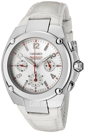 Seiko Biały/Skóra Ø39 mm SRW891
