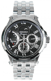 Seiko Premier Czarny/Stal Ø42 mm SRX005P1