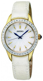 Seiko Dress Ladies Biały/Skóra Ø30 mm SRZ386P2