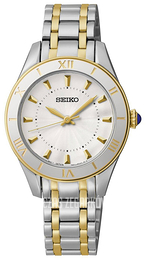 Seiko Dress Ladies Srebrny/Stal w odcieniu złota Ø30 mm SRZ432P1