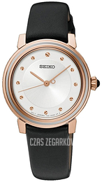 Seiko Dress Ladies Srebrny/Skóra Ø29 mm SRZ484P1