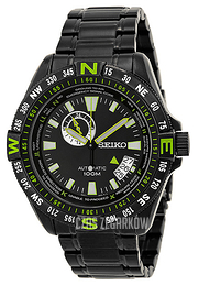 Seiko Czarny/Stal Ø42 mm SSA097