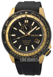 Seiko Superior Czarny/Guma Ø45 mm SSA192