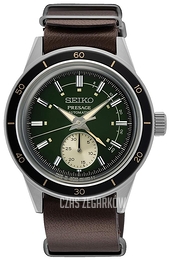 Seiko Presage Zielony/Skóra Ø40.8 mm SSA451J1