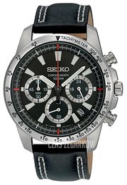 Seiko Dress Czarny/Skóra Ø40 mm SSB033P1