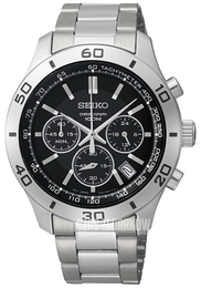 Seiko Czarny/Stal Ø42 mm SSB049