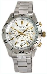 Seiko Chronograph Srebrny/Stal Ø41 mm SSB051