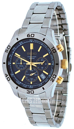Seiko Chronograph Niebieski/Stal Ø41 mm SSB055