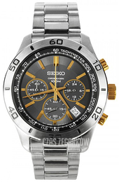 Seiko Chronograph Szary/Stal Ø45 mm SSB057
