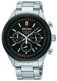 Seiko Czarny/Stal Ø41 mm SSB063P1