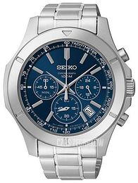 Seiko Niebieski/Stal Ø45 mm SSB103P1