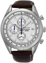Seiko Biały/Skóra Ø43 mm SSB181P1
