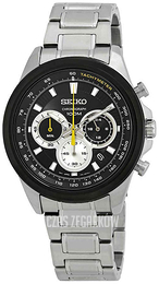 Seiko Czarny/Stal Ø45 mm SSB247P1