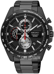 Seiko Czarny/Stal Ø44 mm SSB283P1