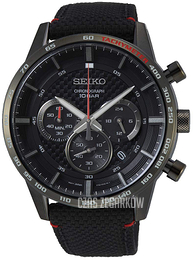 Seiko Czarny/Skóra Ø45.2 mm SSB359P1