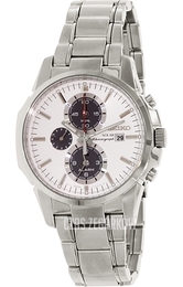 Seiko Chronograph Biały/Stal Ø46 mm SSC083