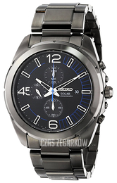 Seiko Chronograph Czarny/Stal Ø45 mm SSC203