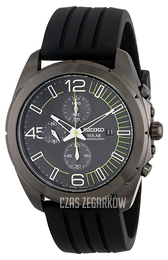 Seiko Chronograph Czarny/Guma Ø45 mm SSC205